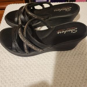 Skechers wedge sandals.